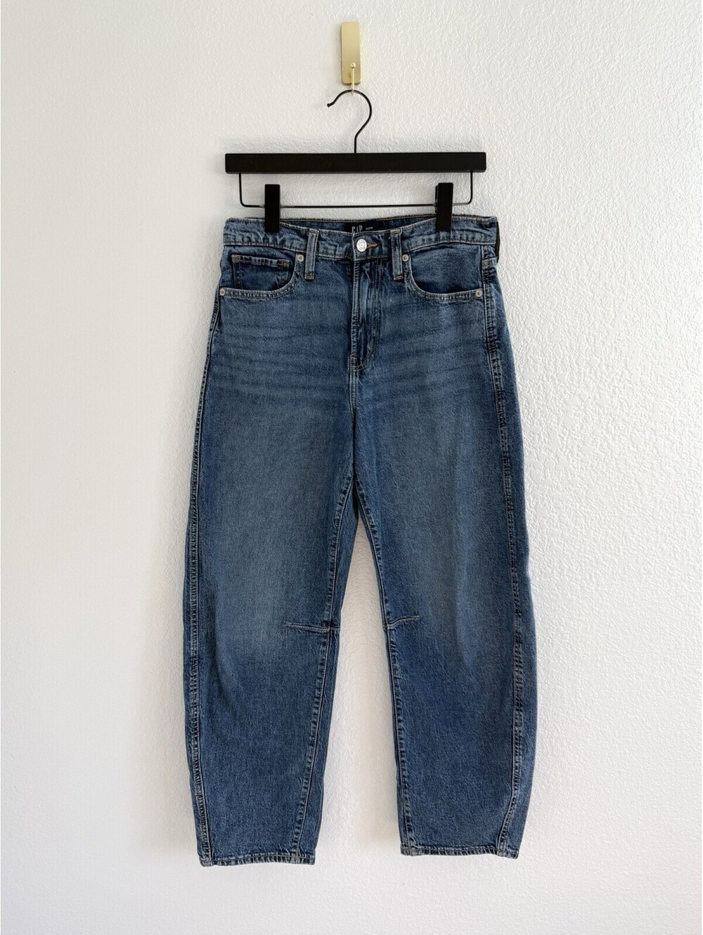 Gap High Rise Barrel Jeans Womens 27 (4) Regular Relaxed Slouchy Baggy